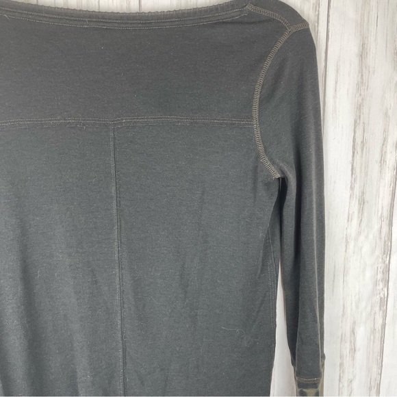 Free People black with army green tie dye cuffs XS - Picture 7 of 7